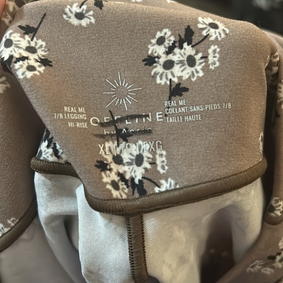 NWOT Aerie Offline Floral Crossover Waist Leggings - Picture 8 of 8